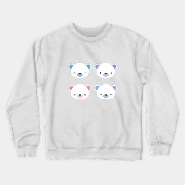 Cute polar bears Crewneck Sweatshirt by petitspixels